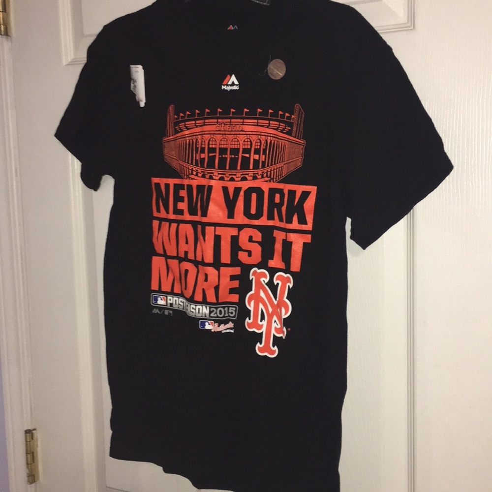 New York Mets Postseason 2015 NEW black shirt